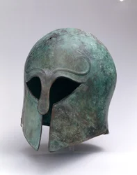 Bronze Archaic Helmet of Corinthian Type