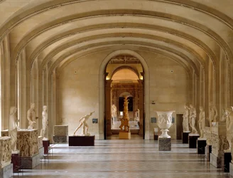 View of the Daru Room of the Louvre Museum