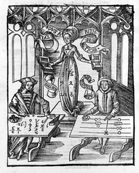 Liberal Arts: Arithmetic - in “Margarita Philosophica” by Gregor Reisch