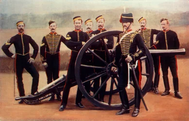 Sergeants of the Royal Horse Artillery with a 12-Pounder