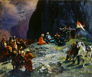 The Meeting of General Klücke von Klügenau and Imam Shamil in 1837