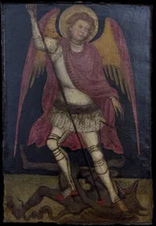 Saint Michael the Archangel Fights Against Satan