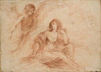 An Angel Appearing to Hagar and Ishmael