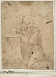 Saint Anthony of Padua Adoring the Christ Child