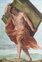 Ceiling frescoes of the room of the Aldobrandini wedding, depicting scenes from the stories of Samson