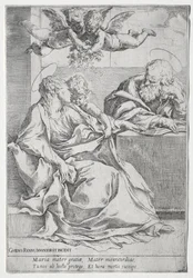 The Holy Family with Two Angels