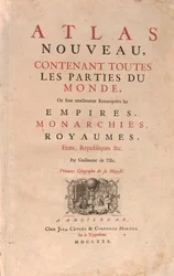 Atlas carrying the world, in a geography map shop