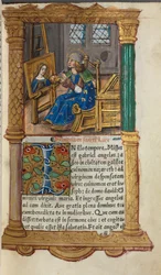 Printed Book of Hours Use of Rome: fol.18r, St. Luke, 1510