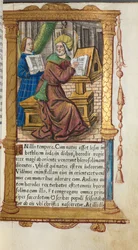 Printed Book of Hours Use of Rome: fol. 19r, St. Matthew, 1510