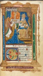 Printed Book of Hours Use of Rome: fol. 45r, Coronation of the Virgin
