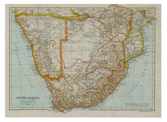 Map of South Southern Africa