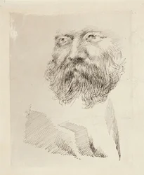 Director C.A. Zitting, Portrait Study, Face
