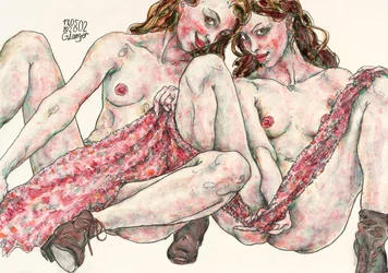 Female Nude, Children of the Sun