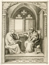 Luther Reading to the Elector Johann dem Bestaendigen (Jean I de Saxe)