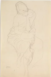Seated on a Stool, Front View