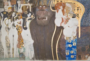 Beethoven Frieze: The Hostile Forces - Panel 1, End Wall