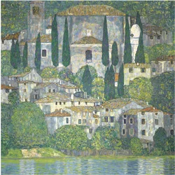Church in Cassone (Landscape with Cypresses)