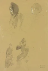 Four Portrait Studies of Women