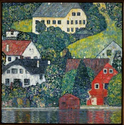 Houses at Unterach on the Attersee