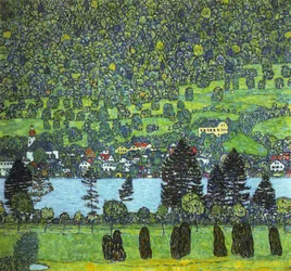 Unterach at the Altersee, 1916
