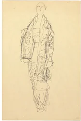 Standing Lady with Cape (c.1914-16)