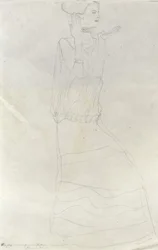 Standing Woman with Raised Hands