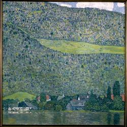View of a Chateau Unterach on Lake Attersee, 1915