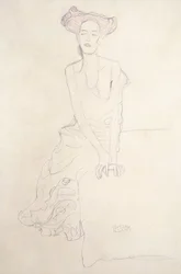 Young Woman, Supporting Herself with Her Hands
