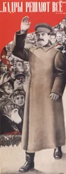 Staff Determine Everything. I. Stalin Poster