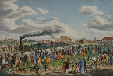 Opening of the Munich-Augsburg railway on September 1st, 1839, 1839