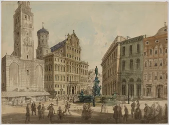 Perlachturm and Town Hall Augsburg