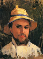 Self-Portrait with Straw Hat