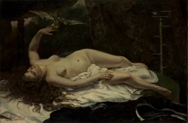 Woman with a Parrot