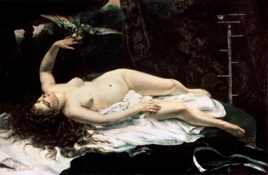 Woman with a Parrot, 1866