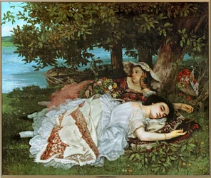 Young Ladies on the Banks of the Seine River