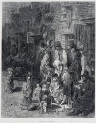 A Street in Whitechapel - in 