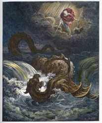 Destruction of Leviathan - Engraving in 