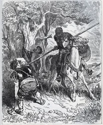 Don Quixote Takes Sides for the Young Valet