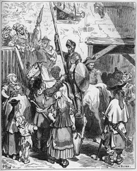 Don Quixote Refused to Pay the Hotelier - from 