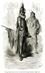 Engraving by Gustave Dore illustrating Theophile Gautier