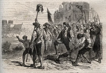 French Revolution: Death of Jacques de Flesselles, Count of Bregy, French administrator, provost of the merchants of Paris