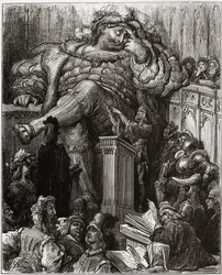 Illustration by Gustave Doré for The Inestimable Life of the Grand Gargantua by François Rabelais - illustration from 