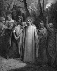 Judas Betraying Christ with a Kiss