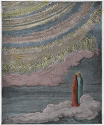 Paradiso, Canto 28: The scintillating host of heaven, illustration from 