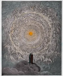 Paradiso, Canto 31: The saintly throng form a rose in the empyrean