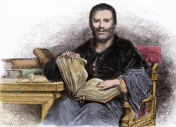 Portrait of Rabelais - illustration from 