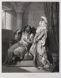 Samson and Delilah (Illustration from the Dore Bible)