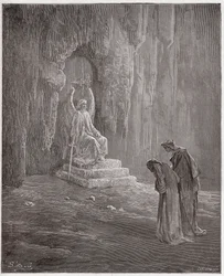 The Divine Comedy, Purgatorio, Canto 9: Dante and Virgil at the Portals of Purgatory - by Dante Alighieri (1265-1321) - Illustration by Gustave Doré (1832-1883)