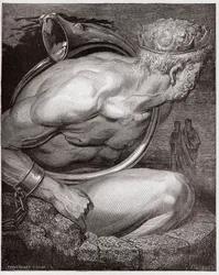 The Divine Comedy, Inferno, Canto 31: Nimrod of the giants (Illustration by Gustave Dore)