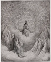 The Divine Comedy, Paradiso, Canto 31: The Queen of Heaven - by Dante Alighieri (1265-1321) - Illustration by Gustave Doré (1832-1883)
